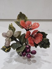 Vintage Chinese Jade Tree Blossom with Marble Base 6