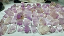 “1.8Kg Pink Kunzite Crystal Lot (100 pcs)-Natural Spodumene Rough | Bulk Parcel picture
