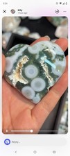 Spectacular Large 8th Vein Ocean Jasper Heart picture