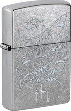 Zippo Guy Harvey Shark Design Street Chrome 48595 picture