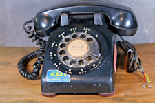 Vintage Southwestern Bell Rotary Desk Phone Black 500DM picture