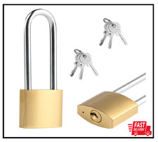 2 Pcs Padlock with Keys,4.2 Inch Long Keyed Padlocks, Shackle Pad Lock with Keys picture