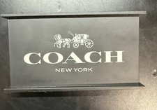 Coach New York Store Display Sign Retail Countertop Advertising Plaque picture
