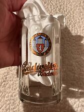 RARE VINTAGE Budweiser Budvar Glass Beer Stein Mug picture