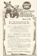 1912 Remington Cubs Ad UMC Rifle Pistol Metallic Cartridge Hunting Shoot to Hit picture