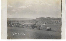 Oran NY Sky View Pompey Onondaga County NY RPPC Photo Postcard Cazenovia c.1910 picture