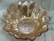 Vintage Imperial Marigold Carnival Glass Bowl picture