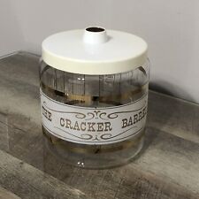 Vintage Pyrex Glass Cannister with Lid Mid Century ~ The Cracker Barrel 6x6