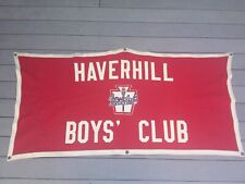 Boys And Girls Club vintage boys club Haverhill Mass Banner flag ymca felt picture