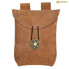 Leather Belt Pouch Cosplay Costume Waist Bag for Coin Accessories Small Brown picture
