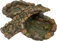 Marshall Home & Garden Miniature Stone Pond Fairy Garden Ornament Rock Pool MG16 picture