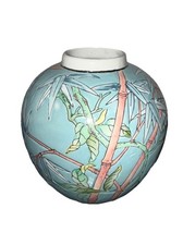 Vintage Chinese Porcelain Ginger Jar Made in Macua   picture