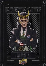2024 UD Marvel Studios Series 1 UD Portraits #P23 TOM HIDDLESTON PRESIDENT LOKI picture