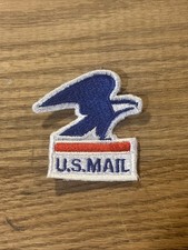 Vtg U.S. MAIL Post Office Eagle Patch Red White Blue USPS 80s 90s USPS Rare 2” picture