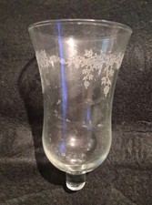 Peg Votive Etched Garland Clear Glass Candle Holder Without Rubber Grommet picture