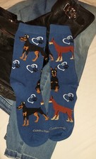 FREE SHIP dog breed ladies Doberman Pinscher working socks Brand New Design  picture