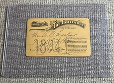 *Very Rare 1894 The Hollenden Cleveland Railroad Railway Pass picture