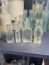 4x Antique Vintage Beautiful Small Unique Shaped Perfume Bottles Display Bundle picture