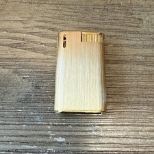 VINTAGE 1960's Gent Gold Textured Butane Lighter Japan -  picture