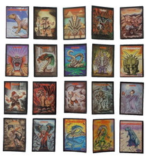 1994 Cromy Monster Club War of Monsters Sticker Set of 20 Argentina Rare Horror picture