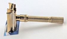 1961 Gillette Gold Plated Aristocrat Adjustable DE Razor, NICE VALUE, G-3 picture