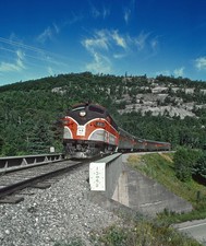 BAR 42 EMD F3A south of Frankfort, ME July 1985 8.5 x 11 Photo picture