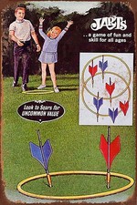 1969 Jarts Lawn Darts Game Vintage Look Funny Metal Tin Sign for Man Cave Home H picture