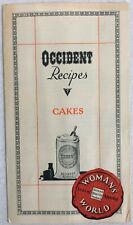 Vintage Occident Flour Womens World Baking Advertisement Recipes Booklet 1930 picture