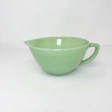 Vintage Anchor Hocking Fire King Jadeite 7.5” Colonial Batter Pitcher 1” Band picture