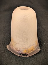 Tulip/Lily  French Degue Art Deco Glass Lamp Shades picture