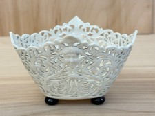 Antique Grainger Worcester Reticulated Porcelain Bowl, Royal China Works, 1898 picture