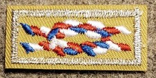 BSA NESA Life Eagle Member Square Knot on Tan - Current - Boy Scouts of America picture