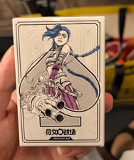 Riftbound 1st Anniversary Limited Playing Cards Jinx Cover Brand New Sealed picture