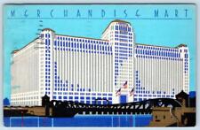 1936 ART DECO CHICAGO MERCHANDISE MART MARKET 4000 WHOLESALERS VINTAGE POSTCARD picture