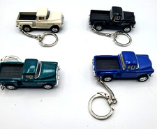 Kinsmart Chevrolet Stepside Pickup Truck Mini Car Keychain Lot of 4 new Pull Bac picture