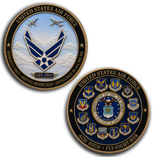 US Air Force Challenge Coin USAF Military Commemorative Medal Airman Gift Coin picture