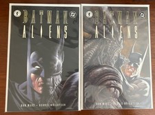 Batman vs Aliens #1-2 Complete Set Series Horror Wrightson DC Dark Horse 1997 NM picture