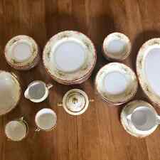 41 Piece Set Hand Painted Floral Meito China Made in Japan Vintage Fine China picture