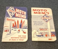 Skelly Lot of 2 Vintage Gas & Oil Multicolor Moto Memo & Credit Card Memo Books picture