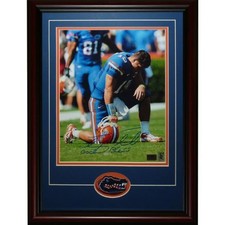 Tim Tebow Autographed Florida Gators (Tebowing) Deluxe Framed 11x14 Photo w/ 