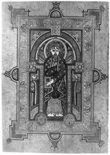 Book of Kells Apostle Facsimile Illumination Celtic Manuscript Art 1900s picture