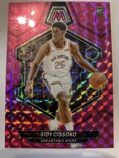 2023-24 Panini Mosaic Pink Mosaic Prizm #233 Rookies Sidy Cissoko 25/149 1/1 RC picture