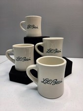 Vintage Bean Diner Style Coffee Mug Set Of 4-  3.5
