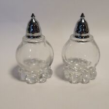 Vintage Imperial Candlewick Salt and Pepper Shakers Hand Crafted Clear Glass picture