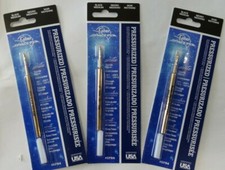3 Fisher Space Pen Pressurized Refills - Black - Medium - SPR4 SEALED NEW picture
