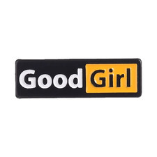 Good Girl Good Boy Enamel Pin 1+1=69 Math Equation & I Love You Brooch Bag picture