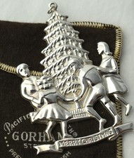 1978 GORHAM Sterling Christmas TREE CHILDREN ORNAMENT American Heritage picture