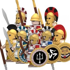 Ancient Greek Warrior Custom Minifigure Spartan Warrior Building Brick Block toy picture