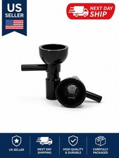 14mm BLACK Aluminum Bowl with Built-in Screen - Heavy Duty & Unbreakable picture