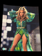 JENNIFER LOPEZ SIGNED AUTOGRAPH 11x14 PHOTO VERSACE DRESS BECKETT BAS COA D picture